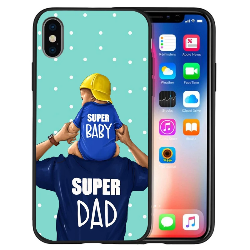 Чехол Super Mama Mouse для папы мамы и ребенка iphone 8 7 XS Max XR 6 Plus 5S SE мягкий чехол Etui|Бамперы|