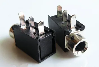 

10PCS 3.5mm Female Audio Connector 3 Pin DIP Headphone Jack Socket PJ-316