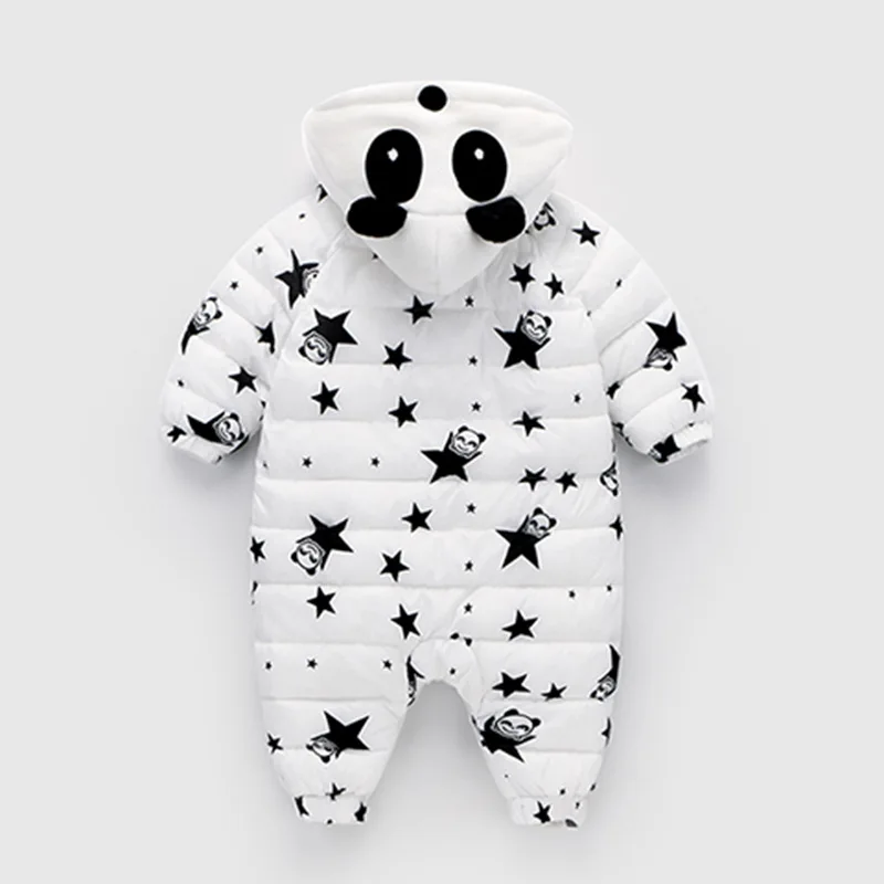 Autumn Winter Panda Baby Rompers Overalls Bodysuit Clothes Jumpsuit Newborn Girl Boy Duck Down Snowsuit Kids infant Snow Wear (9)