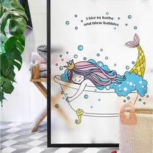 Пена летнее окно для ванной стикер окно цветок пленка «замороженное стекло» тени стеклянная бумага Прозрачный Непрозрачный