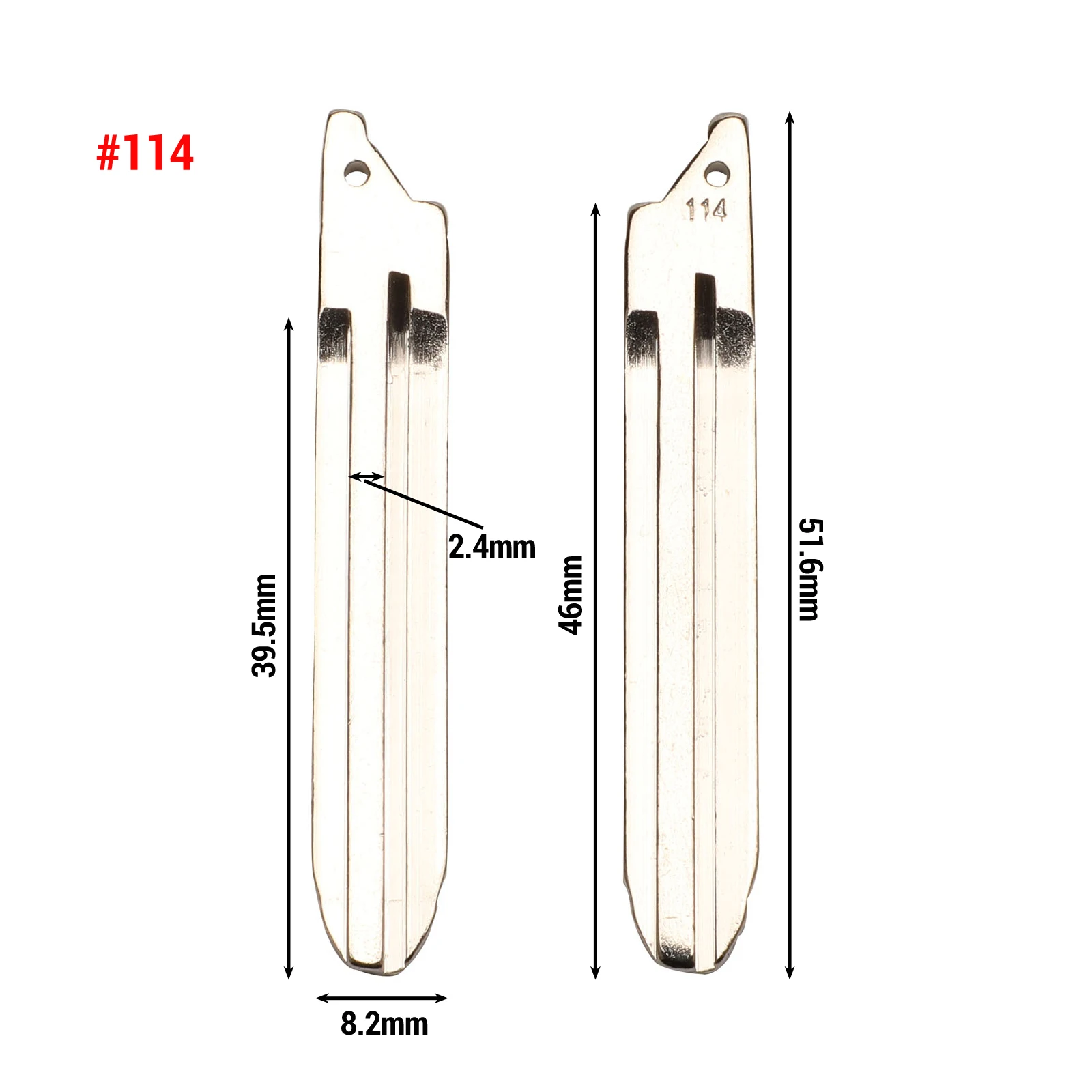 Jingyuqin 1p#02#05#21#113#114#123#124#148#149 ключ автомобиля Ucut лезвие для TOYOTA CAMRY RAV4 Corolla PRADO YARIS Прямая поставка - Цвет: NO.114