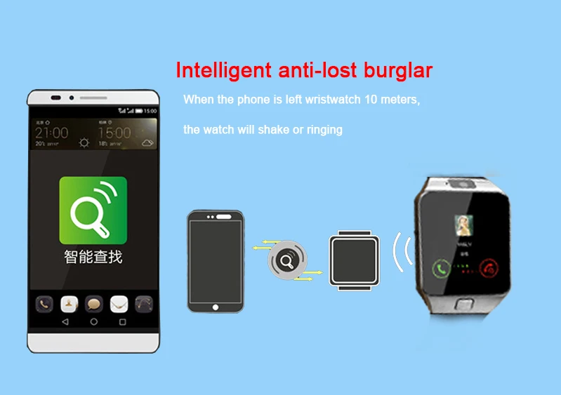 DZ09 Bluetooth Смарт часы телефон Мат Спорт GSM SIM для iPhone samsung Android