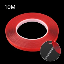 1 рулон 10 м акриловая двусторонняя клейкая лента наклейка подделка наклейка для ногтей s водонепроницаемый бесследный маникюрный салон DIY Инструменты