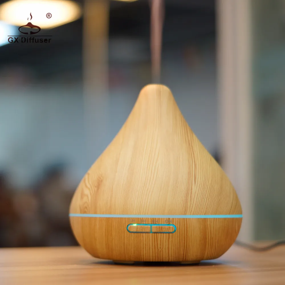 

GX Diffuser 300ML 7 Colors Light Ultrasonic Air Humidifier Electric Aromatherapy LED Essential Oil Aroma Diffuser Mist Maker SAP