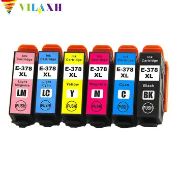 

Vilaxh ink cartridge 378xl for epson XP-8500 XP-8505 XP-15000 color cartridge 378 t378 T3791 T3792 T3793 T3794 T3796