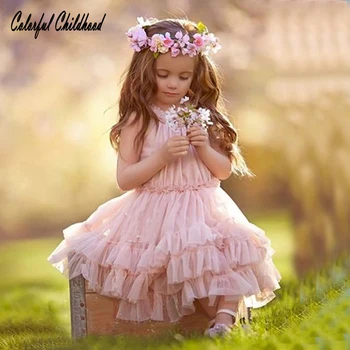 

Girls Dress Toddler Princess Dresses Baby Clothing Children's Party dresses Kids Clothes little girls wedding flower Tutu dress