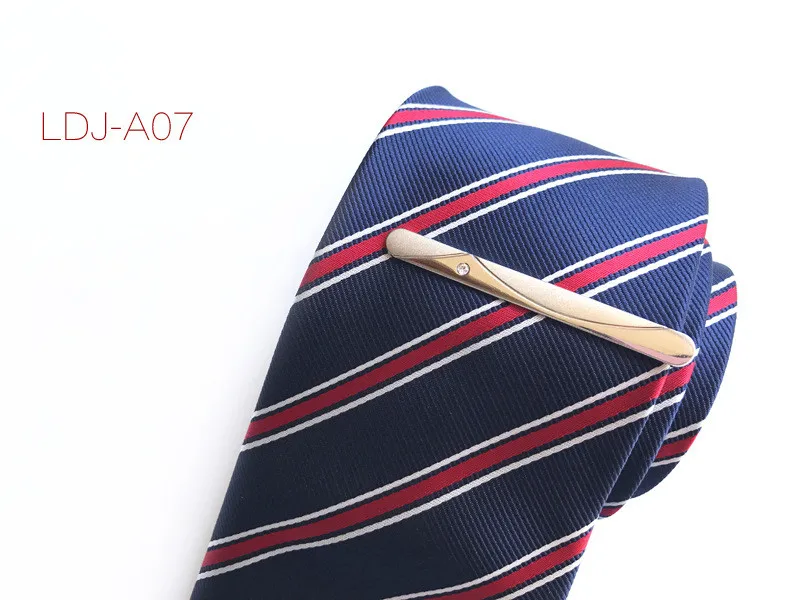 Серебряный формальный мужской Стильный серебряный галстук для шеи, зажим для галстука, зажим, булавка, простой индивидуальный деловой зажим для галстука, аксессуары