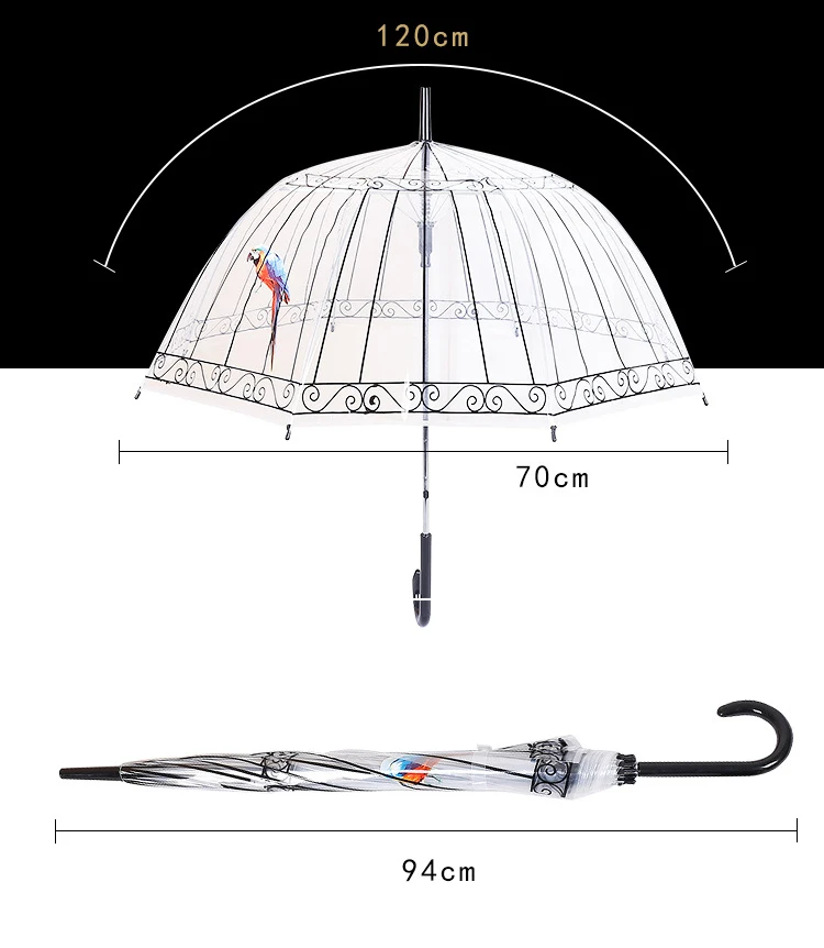 Только Jime, прозрачный зонтик с длинной ручкой, для танцев, прямая ручка, креативный, экологически чистый и высококачественный