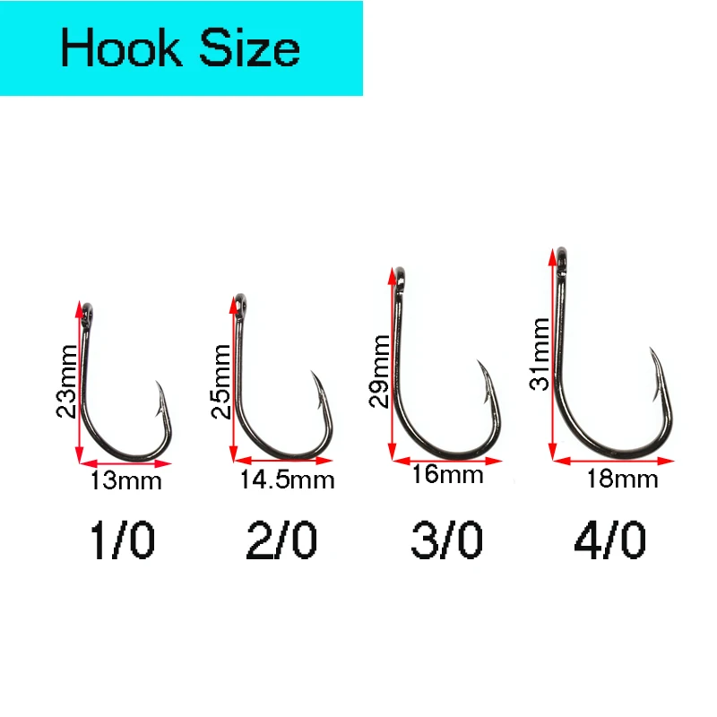 10Paris Size 1/0 2/0 3/0 4/0 Split / Weld Ring Assist hook jig hooks sea fishing hook Jigging Hook