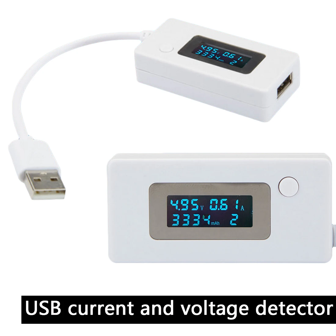

LCD USB Tester Voltmeter Ammeter Digital LCD Voltage Monitor Current Meter Mobile Power Charger Capacity Tester 3V-7V