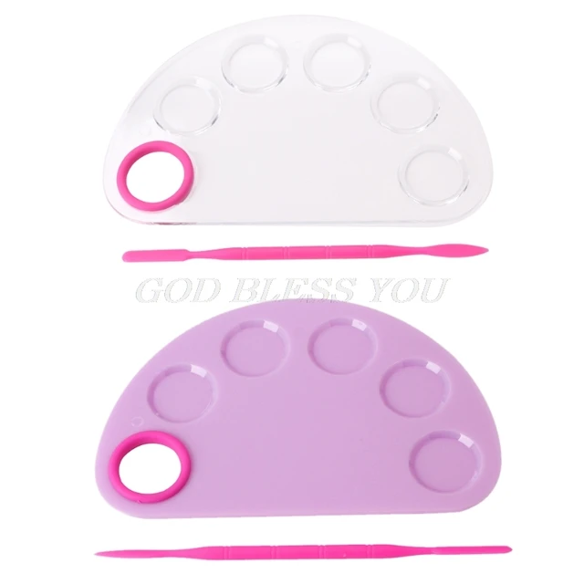 Special Price Hand-held Nail Art Color Mixing Pallet Plastic Plate Drawing Painting Palette Makeup Tool Kit Women Cosmetic Accessories Special Price Hand-held Nail Art Color Mixing Pallet Plastic Plate Drawing Painting Palette Makeup Tool Kit Women Cosmetic Accessories