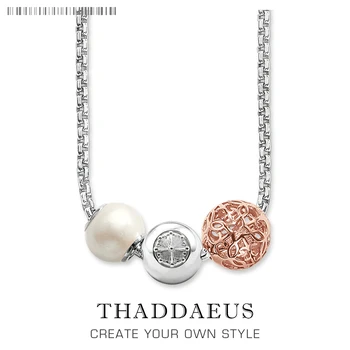 

karma Necklace Ornament,2017 Brand Ts 925 Sterling Silver Link Chain Fashion Jewelry Thomas Style Bijoux Gift For Women Friend
