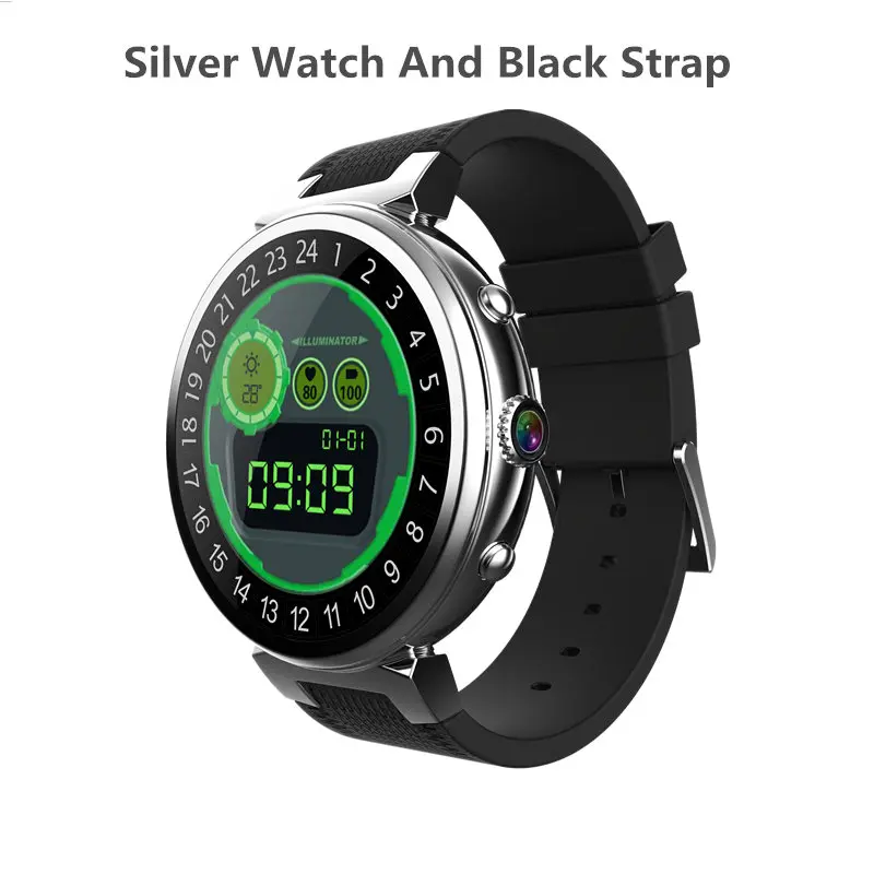 Смарт-часы Android 5,1 OS MTK6580 4 ядра 1. 3g Гц 2 ГБ+ 16 Гб Smartwatch Поддержка Google Play Google Map 3g gps Wi-Fi, обеспечивающим сохранение пространственного положения Z28 - Цвет: silver