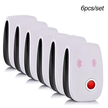 6pcs Pest Control Electronic Ultrasonic Pest Repellent EU UK US PLUG Mosquito killer Pest Animal  Repeller Bug Reject Wholesale