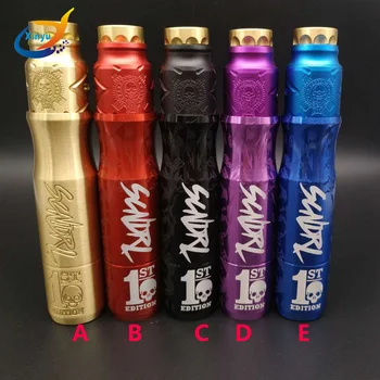 

Newest E-cigarette Kits Scndrl mod Kit V1 18650 battery 27mm diameter Scndrl Mechanical Mod with 510 thread RDA drip Atomizer