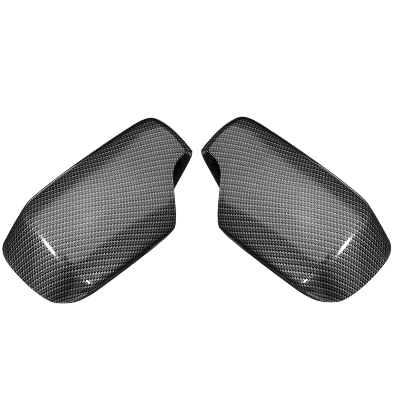 1 Pair Rearview Mirror Covers Carbon Fiber Pattern Caps Replacement For Bmw E46 1998-2005 51168238376 51168238375 | Автомобили и