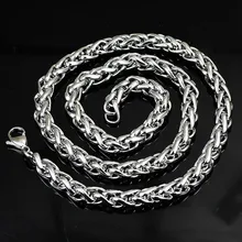 Big Size 316L Stainless Steel Male Necklace Circle Rope Chain Necklace Jewelry 7MM 8MM 10MM Punk Chain Choker Collares De Moda chimdou 2018 new 55cm 13mm 10mm 7mm 316l stainless steel necklace men jewelry cuban chain party gift rock punk style an349