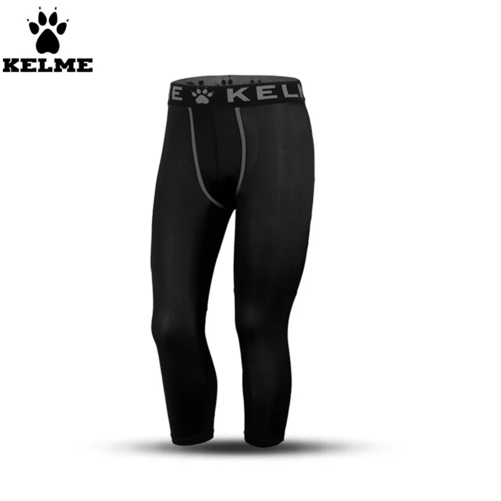 

KELME Soccer PRO Men Plus Velvet Thick Body-hugging Stretch Trousers K15Z729