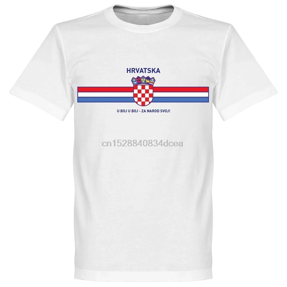

Croatia 2019 Hrvatska Men Footballer Legend Soccers Logo Brand Summer Men O Neck Short Sleeved Slim Fit Printed Tops Tee