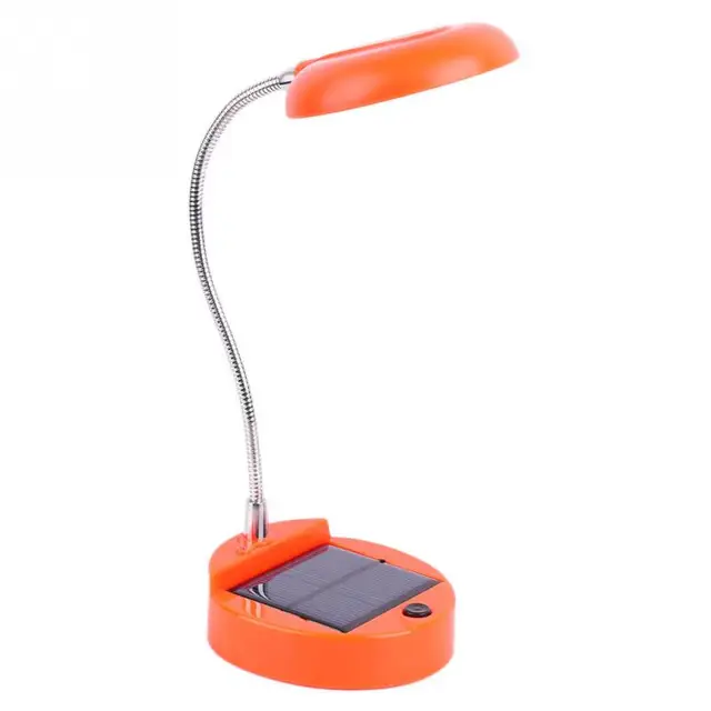 Portable Solar Power 8led Table Light Study Desk Lamp Adjustable Usb