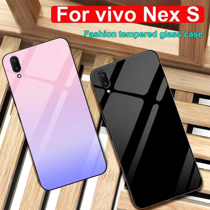 Чехол 6 59 дюйма для vivo Nex S чехол с закаленным стеклом противоударный телефона | Бамперы -33046846096