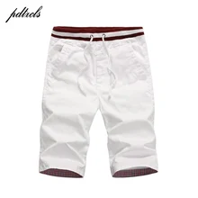 PDTXCLS Летние повседневные шорты для мужчин, хлопковые прямые мужские шорты, одноцветные тонкие крутые пляжные шорты для мужчин, шорты для мужчин