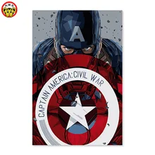 DIY Цифровая живопись, Капитан Америка, звезды, популярные, воины, гламурные мужчины, Manly живопись по номерам