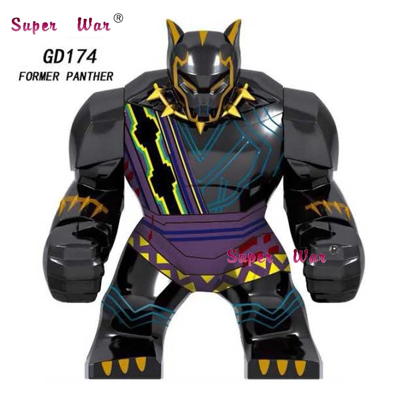 

Single Marvel Avengers Endgame Big size Black Panther Thanos War Machine Spiderman Hulk IronMan building blocks Kid Toys