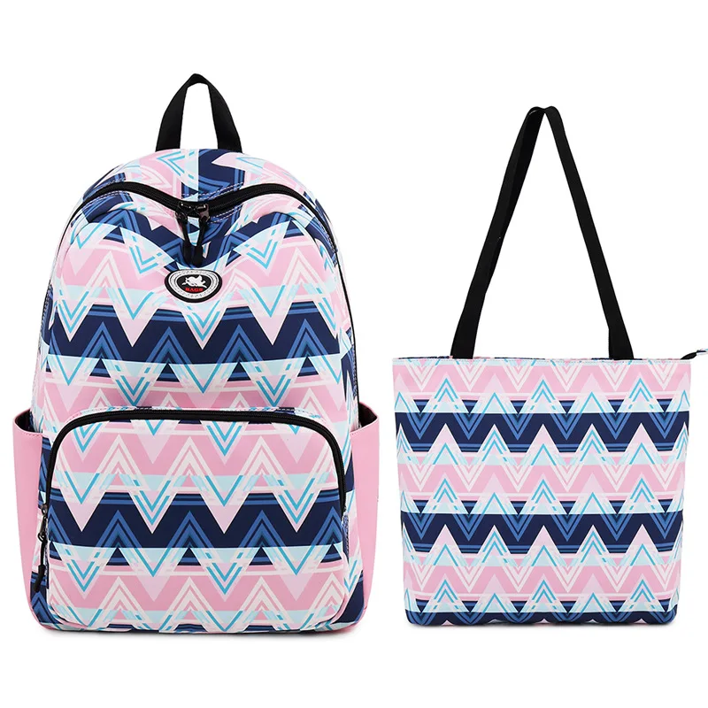

Women's backpack fashion shoulder bag printing school backpacks set for teenage girls laptop backpack female travel backpack