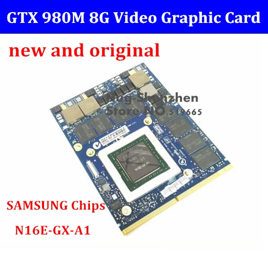 Новая Оригинальная графическая карта GTX 980M GTX980M с X образным кронштейном N16E GX A1 8 ГБ