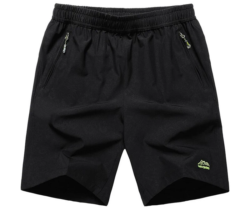 UNCO & BOROR летние однотонные мужские шорты для отдыха повседневные быстросохнущие короткие брюки свободные с эластичной резинкой на талии