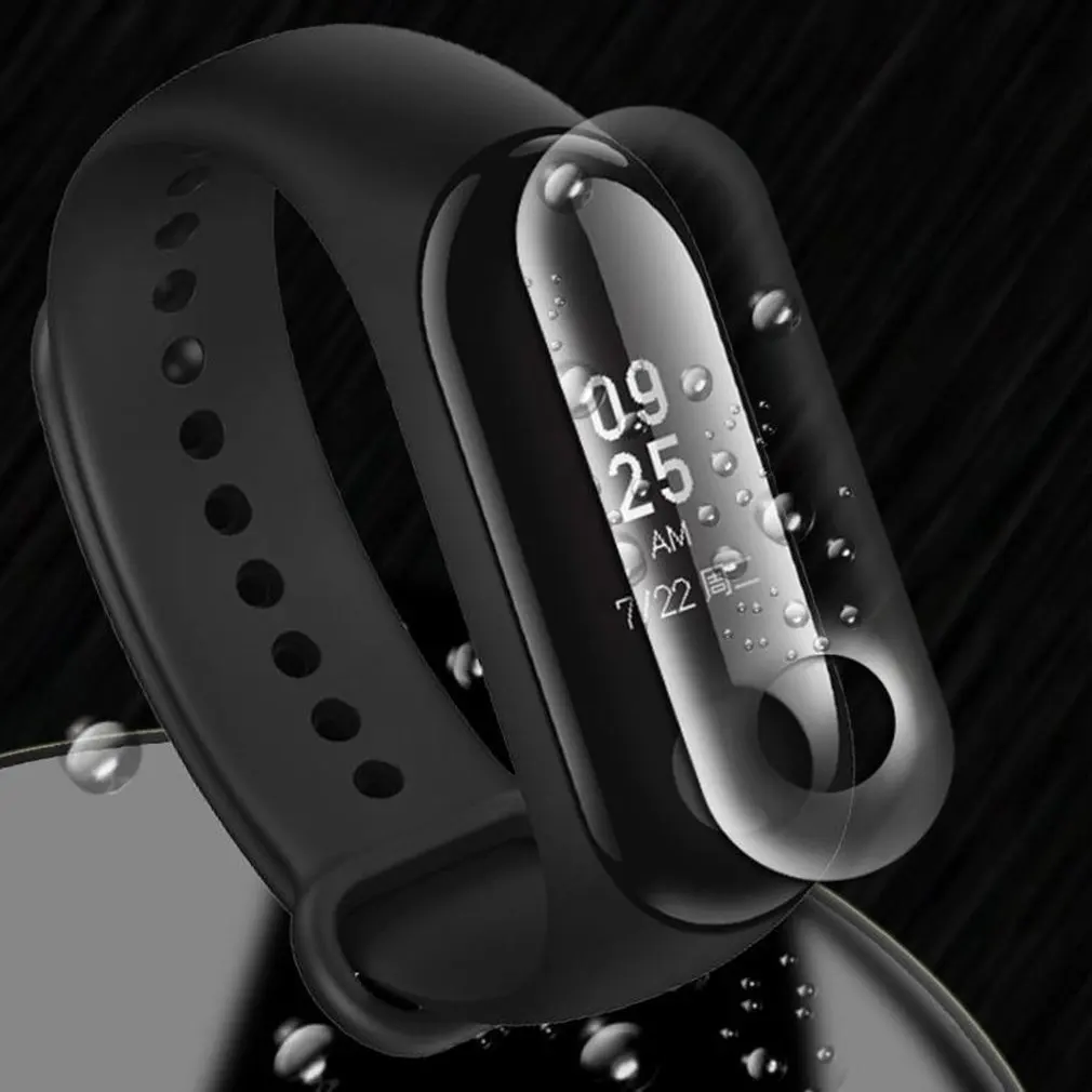 Защитная пленка для экрана для Xiao Xiaomi Mi Band 3 интеллектуальная крышка браслет полный незакаленный браслет защитные стеклянные пленки