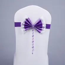 Marious бренд 100 шт. дешевый стул лук кожаный стул лента для свадьбы поставщик Банкетный Китай отель створки