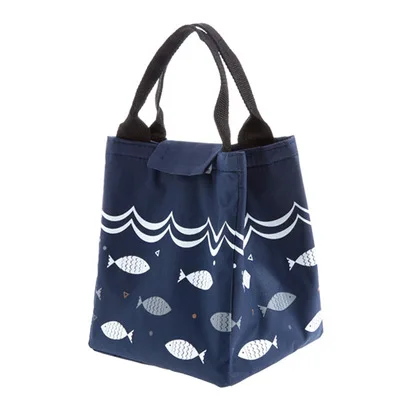 MeyJig Детская сумка-холодильник для еды и пикника, Ланч-бокс, сумка-Органайзер для кухни, водонепроницаемая удобная сумка для хранения для отдыха - Цвет: Темно-синий