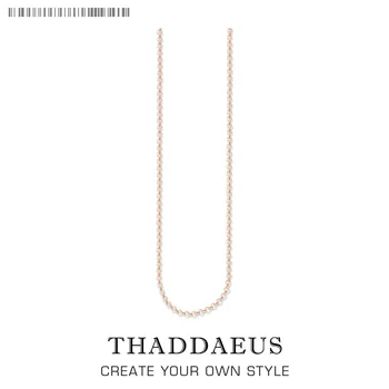 

Round Belcher Chain Necklace,2017 Brand New Strand Fashion Jewelry Europe Style Rose Gold Bijoux Gift For Men Women