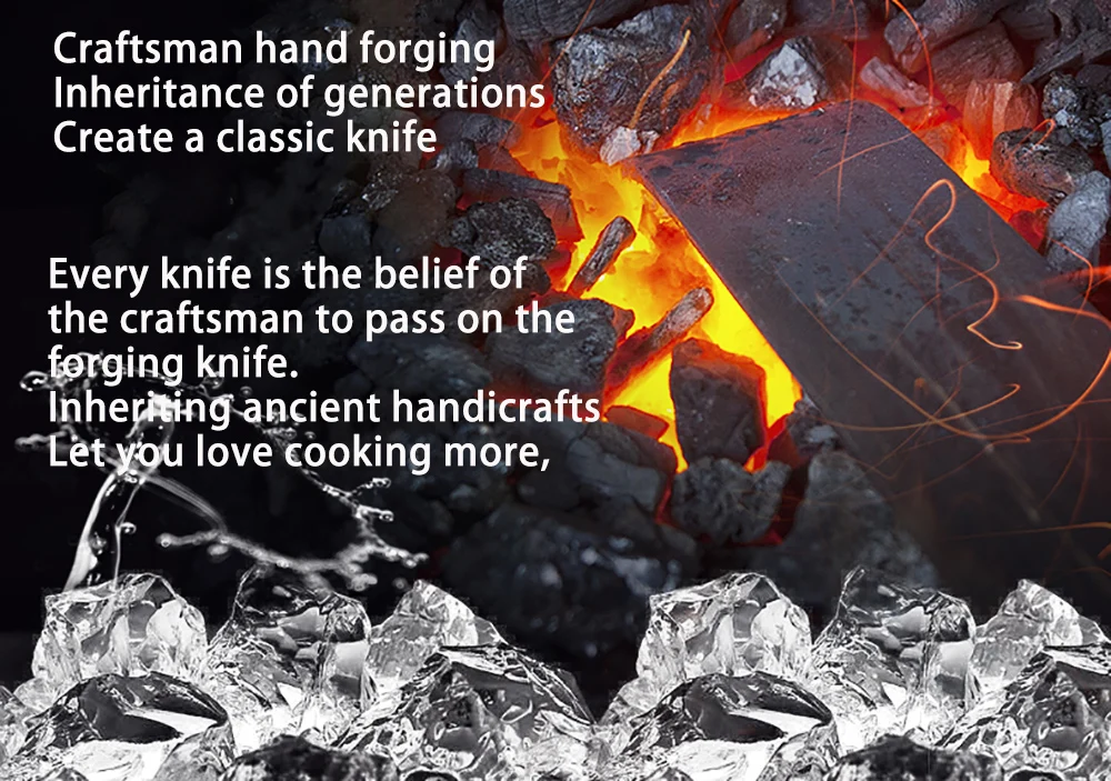 Kkwolf Полный Тан шеф-повара нож ручной работы кованые высокоуглеродистой стали острое Мясо Кливер santoku кухонный нож Прочный Горячий