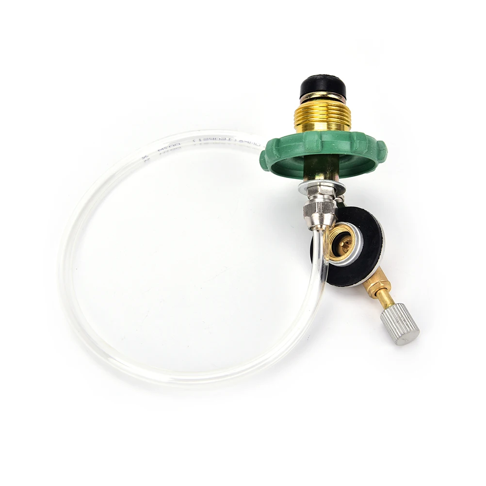 1Pc Gas Stove Valve Adapter Safe Switching Charging Inflatable for Flat Tank Liquefied Gas
