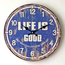 2016 New Arrival Wall Clock Vintage European Wood Clock Retro Blue Old Decorative Wall Clock 0002A9 2016 New Arrival Wall Clock Vintage European Wood Clock Retro Blue Old Decorative Wall Clock 0002A9