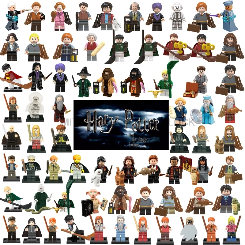 

Harri Potter Figure Fantastic Beasts Rubeus Dobby Hagrid Seamus Finnigan Hermione Moody Building Block Friends Gift Toy