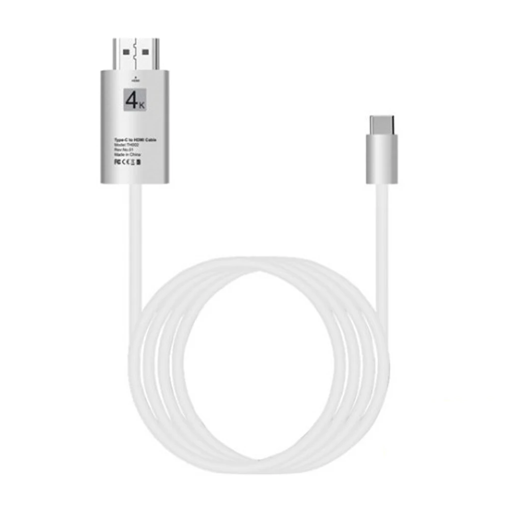 2M Length USB 3.1 USB-C Type C Male to Male 4K 30hz HDMI 2.0 HDTV Thunderbolt 3 Cable Adapter for Macbook Phone Tablet PC 2M Length USB 3.1 USB-C Type C Male to Male 4K 30hz HDMI 2.0 HDTV Thunderbolt 3 Cable Adapter for Macbook Phone Tablet PC
