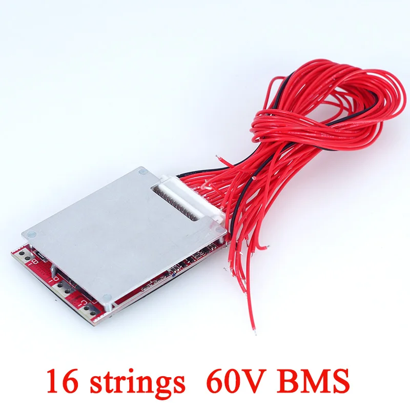 64V 16 string BMS блок батарей электрического велосипеда Защитная плата цепи 60V 30A 80A 18650