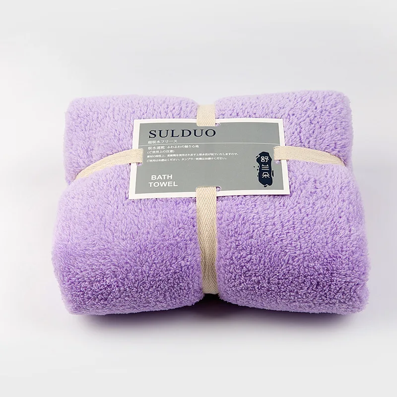 Buy New Coral Velvet Towel Set Soft Solid Color Bath