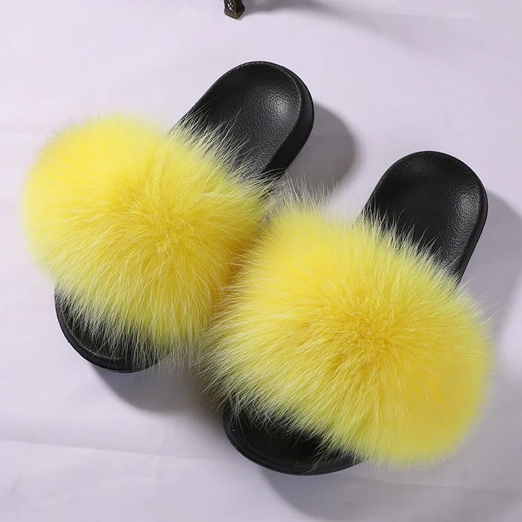 yellow furry slides