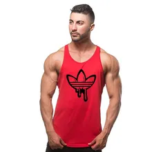 New Gyms Tank Tops Mens Bodybuilding Clothes Fitness Men Singlet Sleeveless Cotton Workout Stringer Gyms Shirts