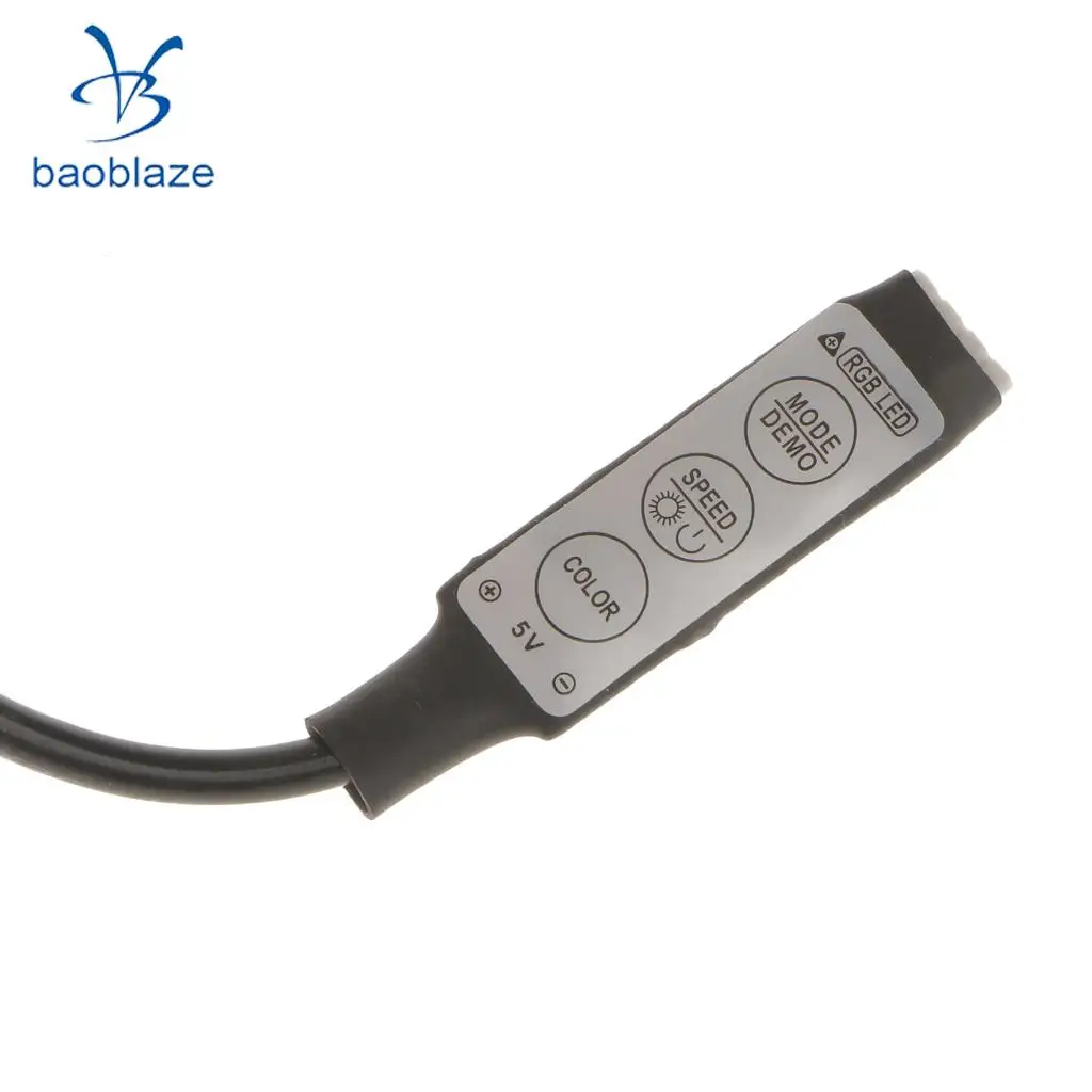 USB вход мини 3 ключа диммер контроллер для Одноцветный RGB светодиодный световой бар