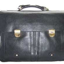 Модный мужской кожаный портфель, портфель, мужской портфель, большая деловая сумка, 15 дюймов, сумка для ноутбука, Мужская офисная сумка, сумка-тоут, чехол, черный