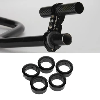 

10 Pair Bike Handlebar Mount Clamp Spacer Cycle Handlebar Shims 22.2/25.4mm Can be Used with Bike Computer Holder