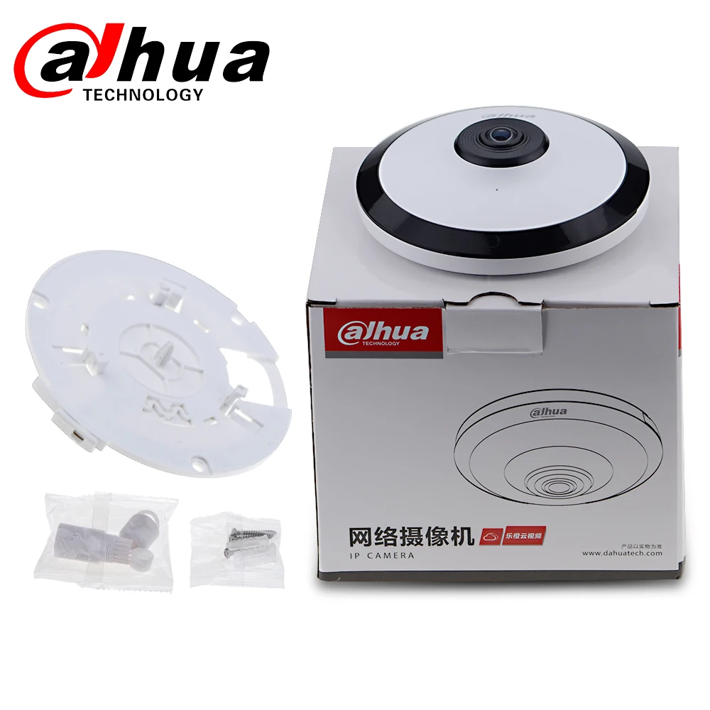 Dahua DH IPC-EW4431-ASW 4MP Panoramic Network Fisheye ip Camera wifi H.265 mic slot Audio Alarm cct