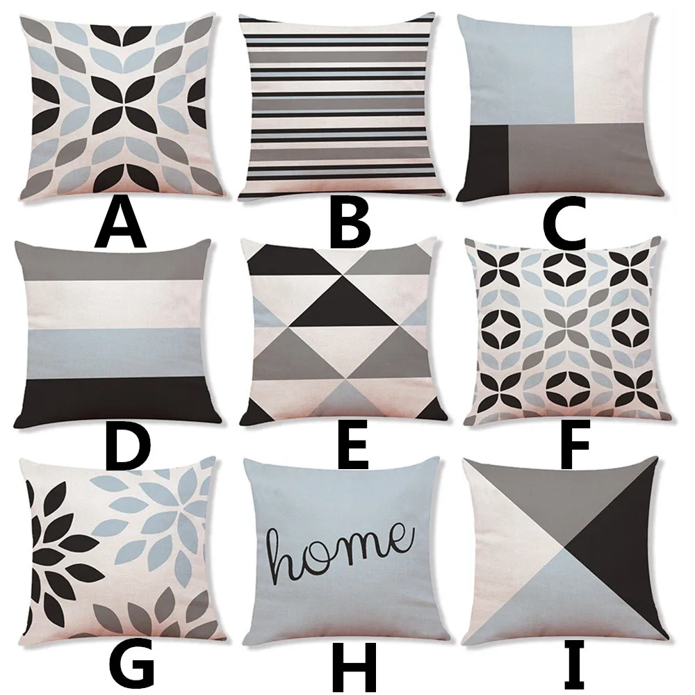 

sofa decorative cushions Cover Home decoration maison Simple Geometric Throw Pillowcase case on the pillow Covers F301227