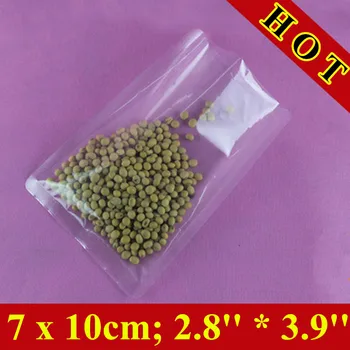 

500pcs/lot 7x10cm (2.8'' * 3.9'') Thickness 180mic Clear Platic Food Bages,Vacuum Plastic Bags,Packaging seal Bages